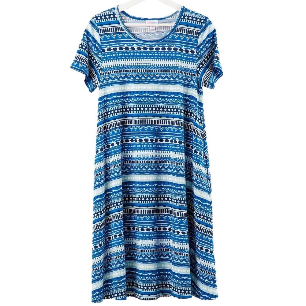 LuLaRoe Jessie Blue 3XL NWOT